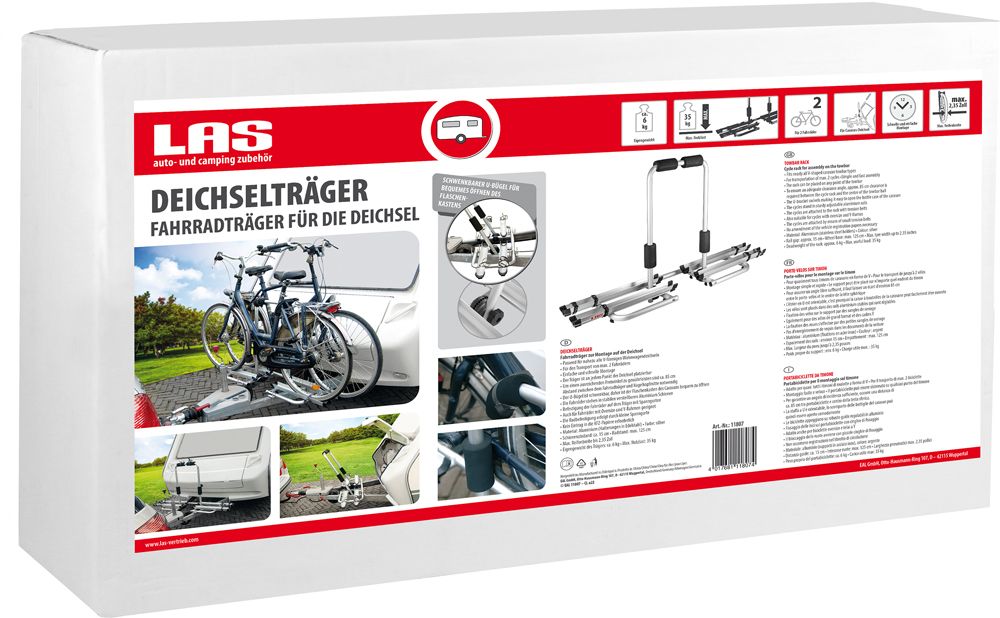 Eufab LAS Aluminium Fahrradträger für die Deichsel kaufen | Bike-Discount