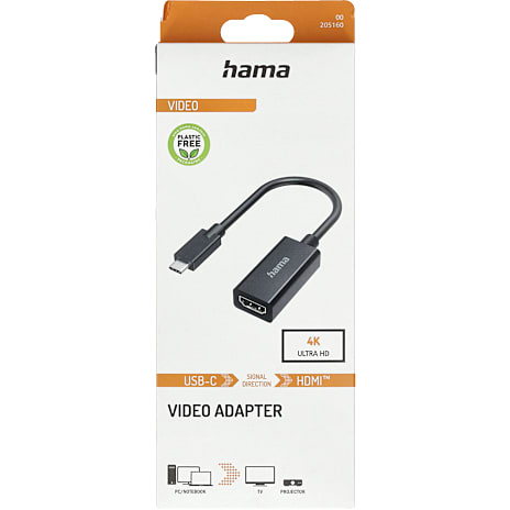 Hama&ampnbsp;videoadapter USB-C - HDMI Ultra HD 4K