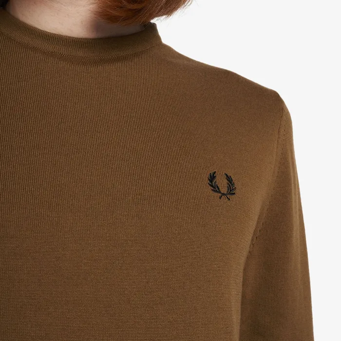 Fred Perry Classic Crew Neck Jumper Sweater Heren