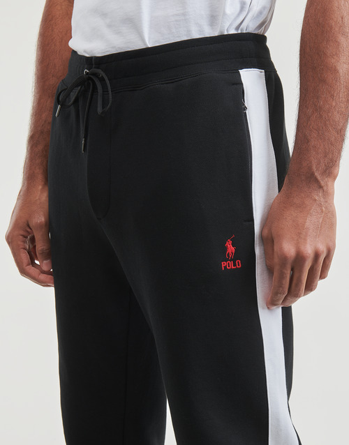 Polo Ralph Lauren - BAS DE SURVETEMENT AVEC BANDES Negro / Blanco / Polo / Negro / Multiple