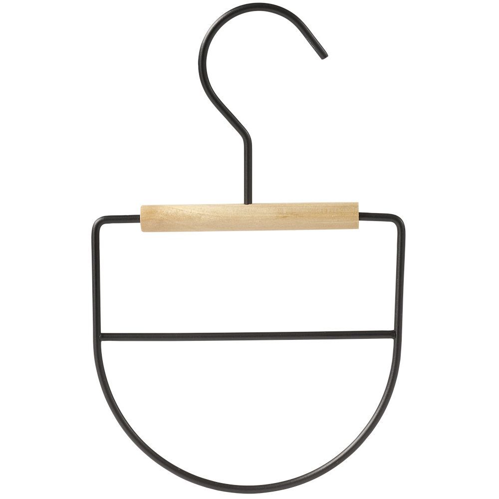 Cintre à accessoires métal et bois L13xH20cm