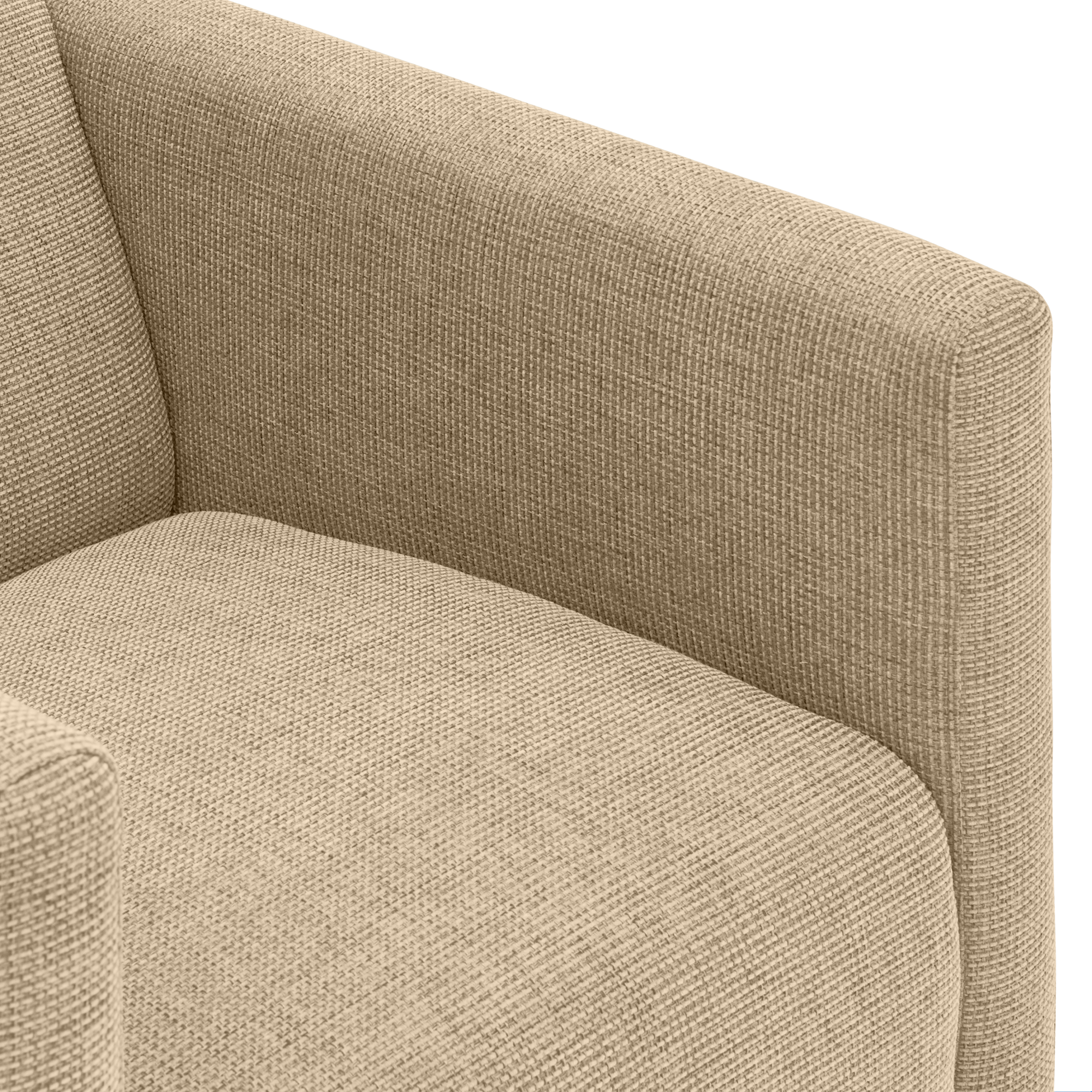 Loods 5 Design fauteuil Zit Fauteuil smalle arm | Stof: Cube Natural 01