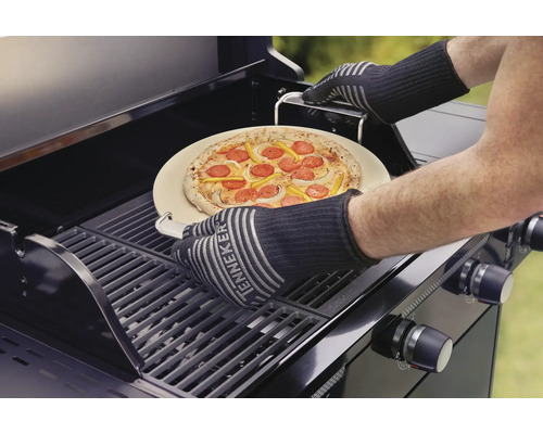 Tenneker® Grillhandschoenen Ovenhandschoenen Bakhandschoenen Siliconen Gecoat Zwart