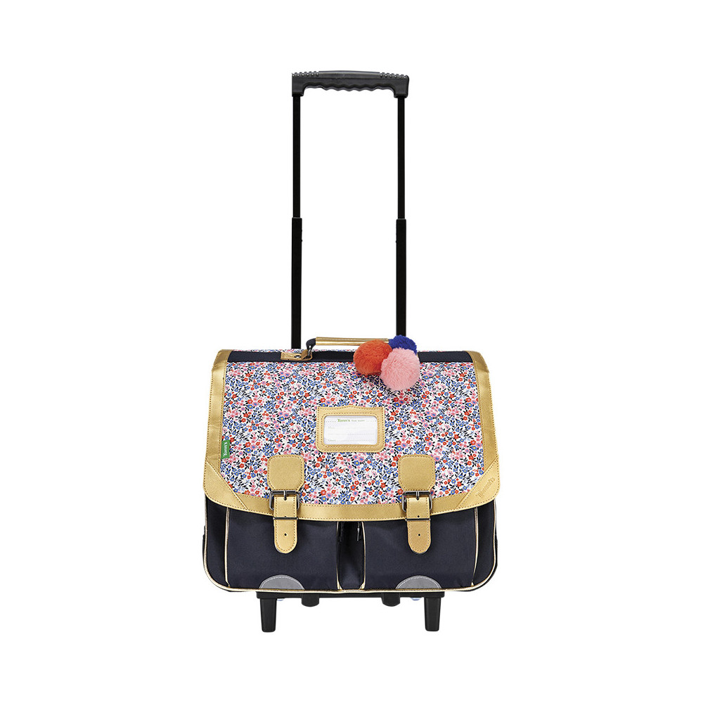 Cartable trolley Antonia bleu