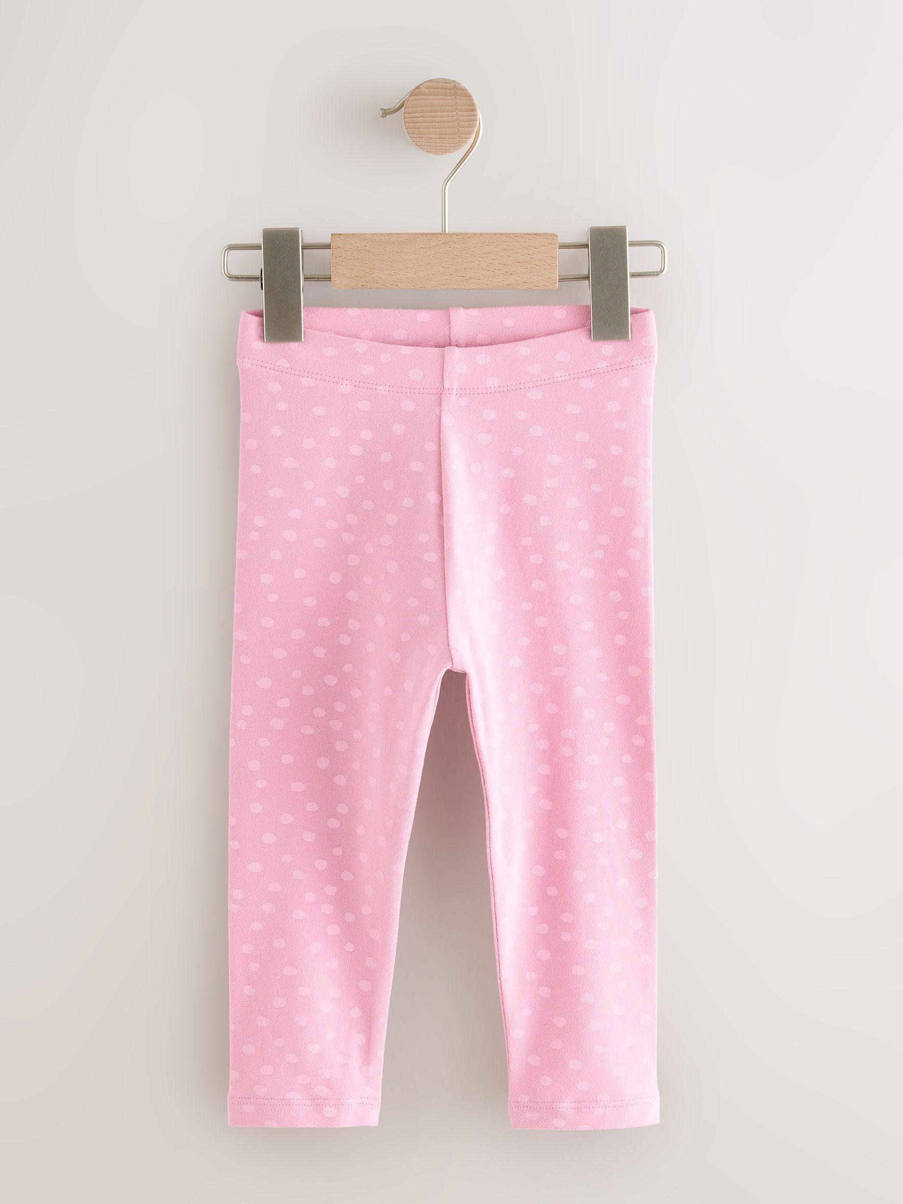 Roze met eenhoornprint - Verpakking van 3 leggings (3 mnd-7 jr)