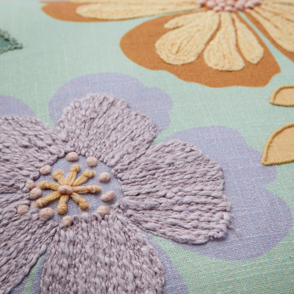 Cozy Living  Carla pyntepude, Jungle Green - 45 x 45 cm.