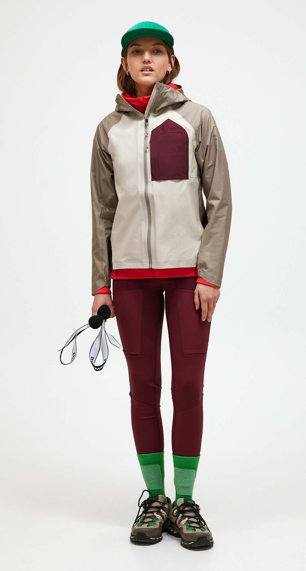 Trail 3L Hipe Jacket Dame Sand Fog/Avid Beige/Obscure