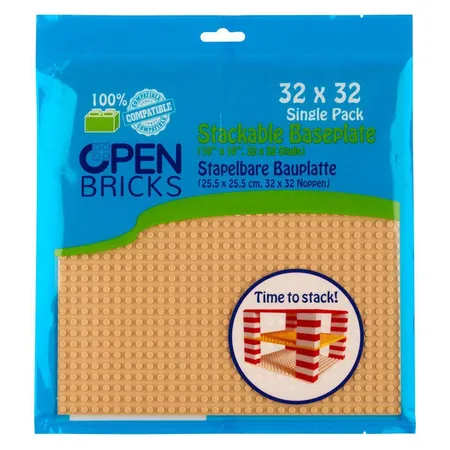 Open Bricks Baseplate 32x32 sand 1