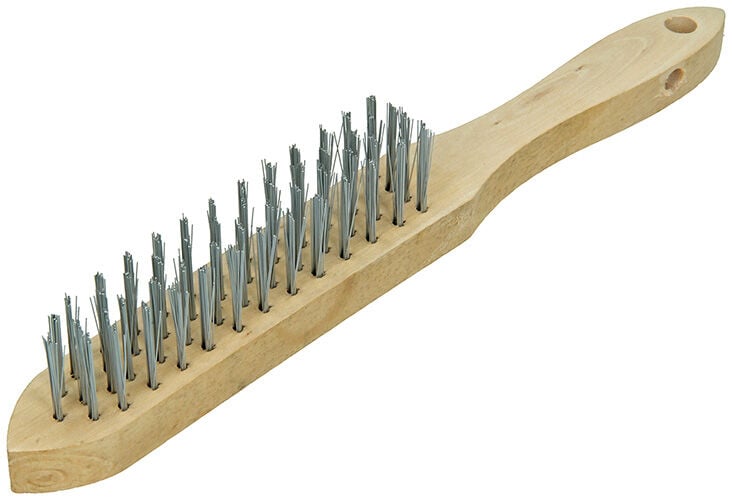 SAM - Staalborstel 4 - 28.5x3.3x4.3 cm - Bruin - 29.1 cm