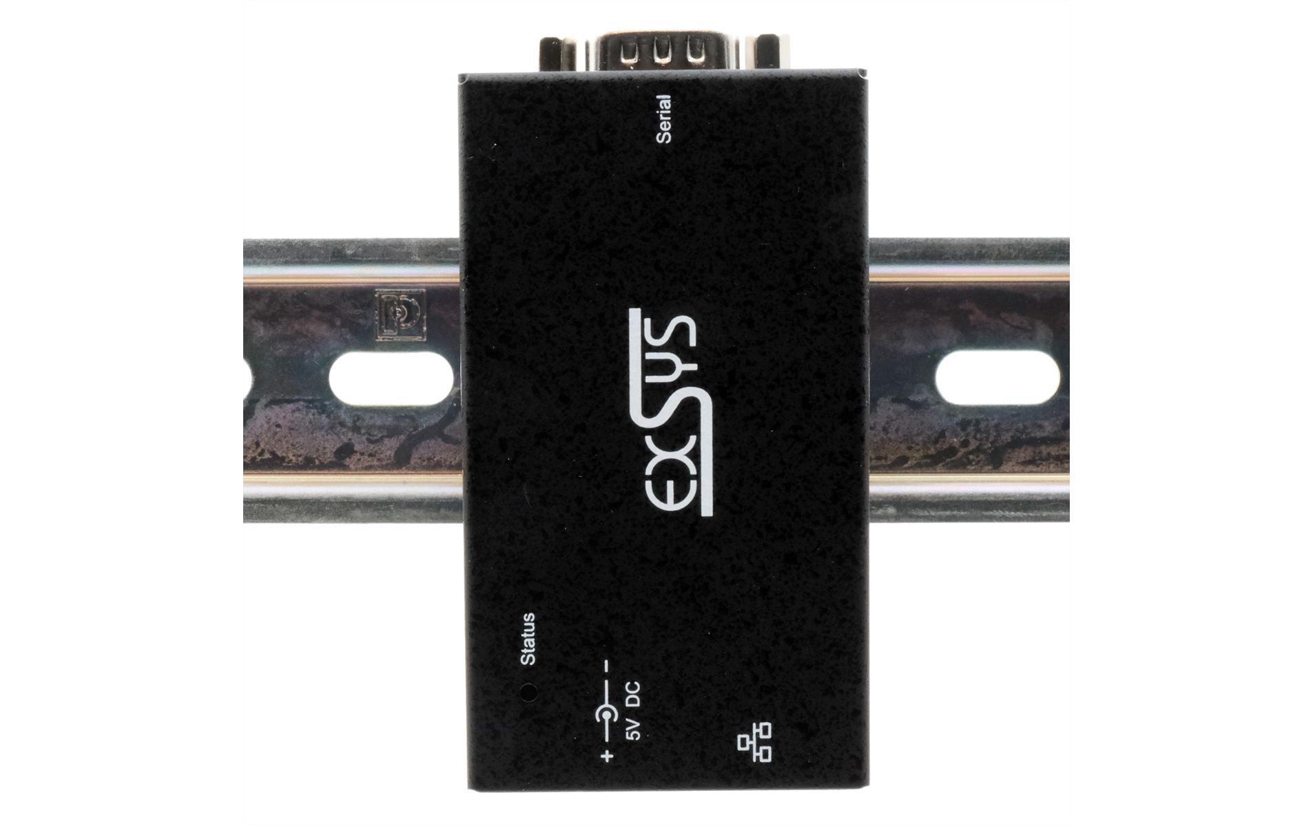 Serieller Geräteserver EX-6111-2 1-Port-RS-232<br>Ethernet zu 1x RS-232 port, inkl. 5V/4A Netzteil