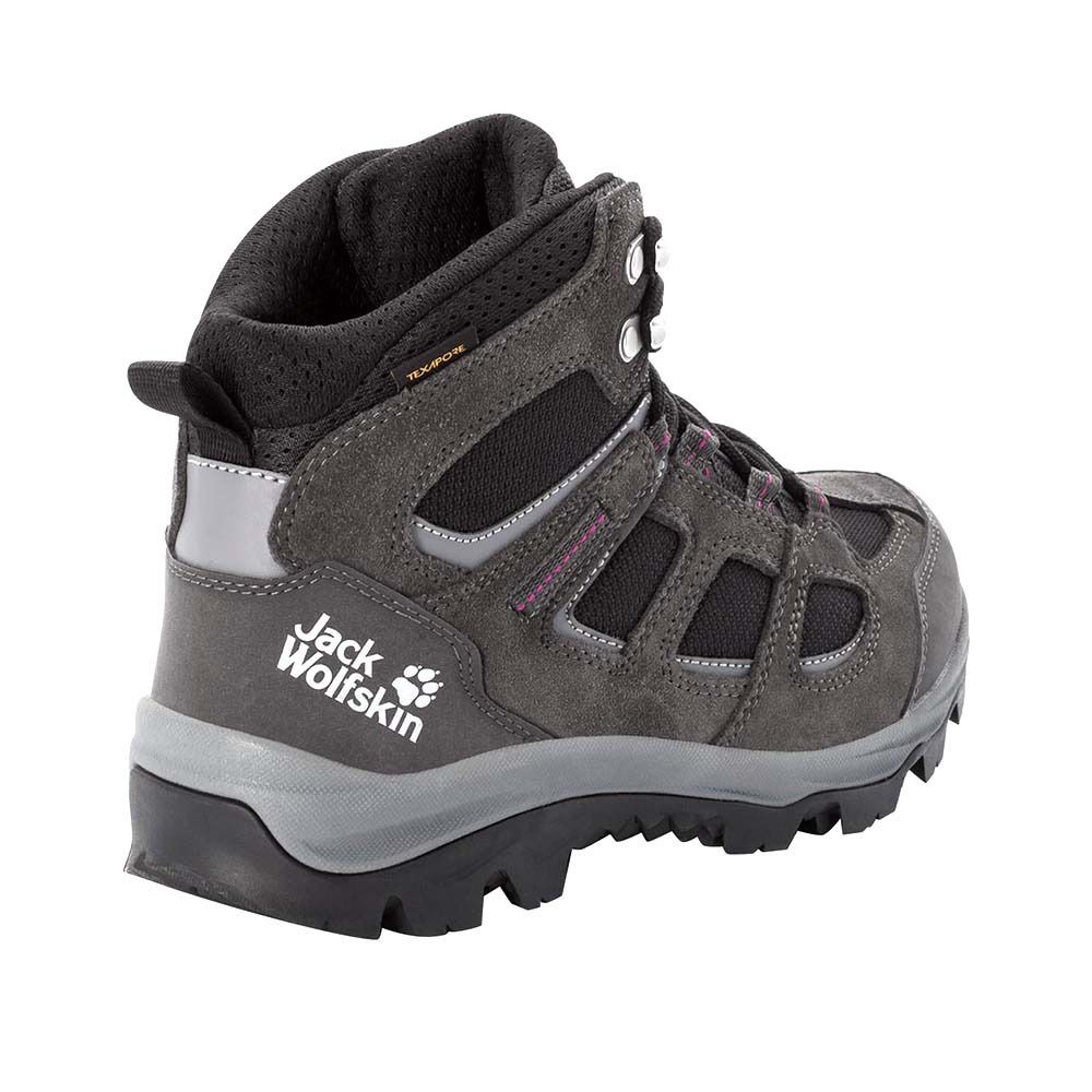Jack Wolfskin VOJO 3 TEXAPORE MID - Chaussures de randonné Femme dark steel/purple