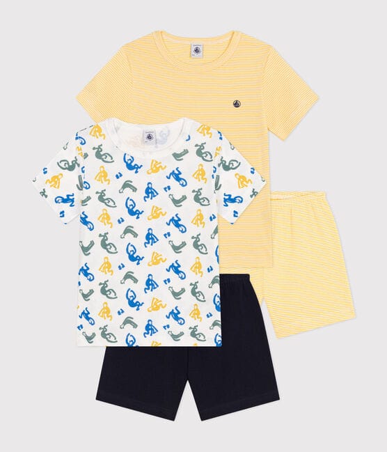 Lot de 2 pyjamas short en coton enfant