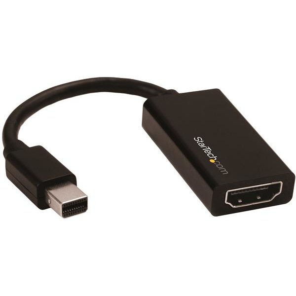 StarTech.com Adaptateur Mini DisplayPort vers HDMI - Convertisseur Vidéo Actif mDP 1.4 à HDMI 2.0 - 4K60Hz - Mini DP ou Thunderbolt 1/2 Mac/PC vers Moniteur/TV HDMI - Câble mDP vers HDMI