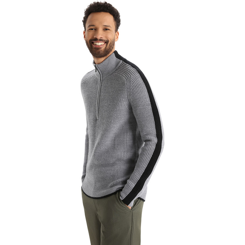 Icebreaker Herren Lodge Half Zip Longsleeve