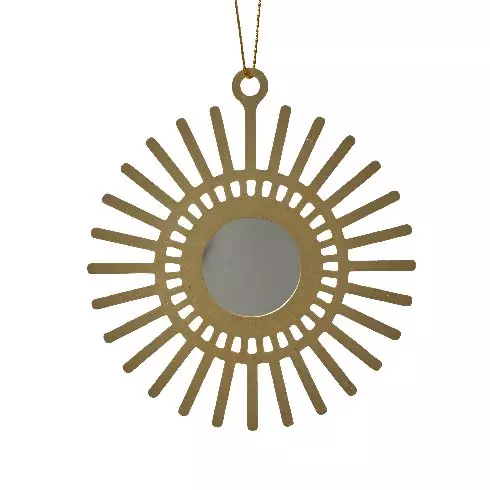 Soleil de Noël en métal (H9 cm) Or
