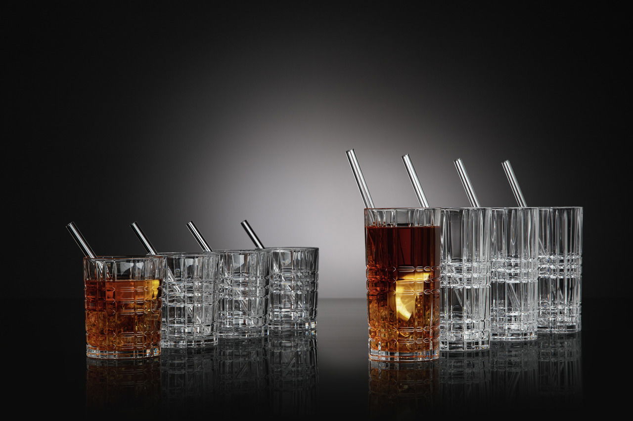 Nachtmann Glasset Highland 8-tlg. + 8 Stohhalme HIGHLAND