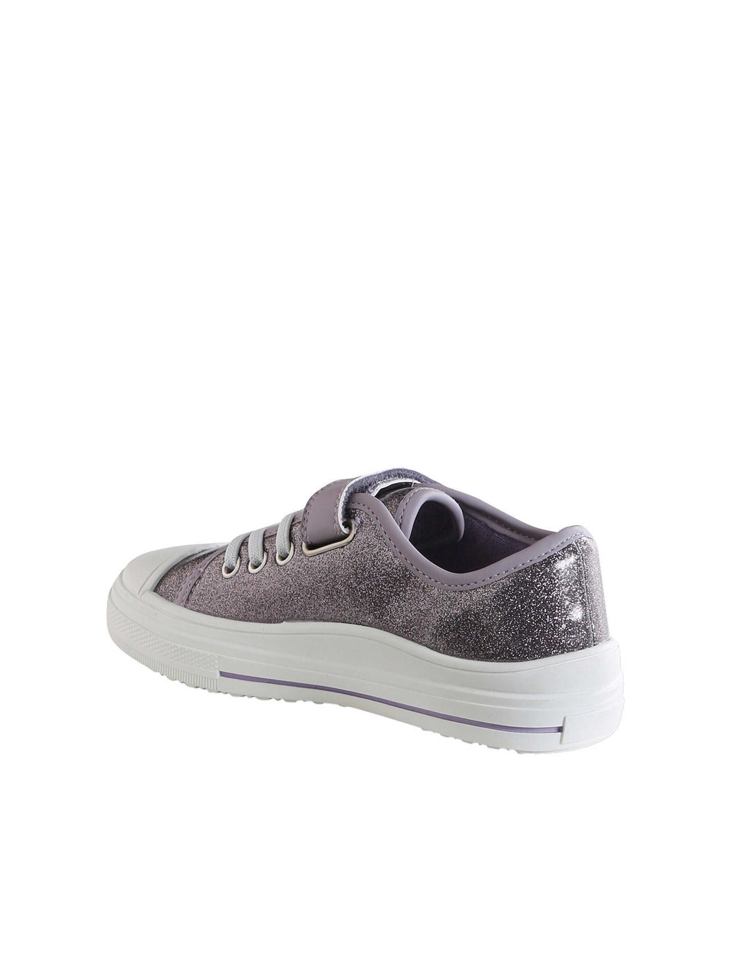 Vertbaudet Kinder Stoff-Sneakers mit Anziehtrick und elastischer Schnürung lila