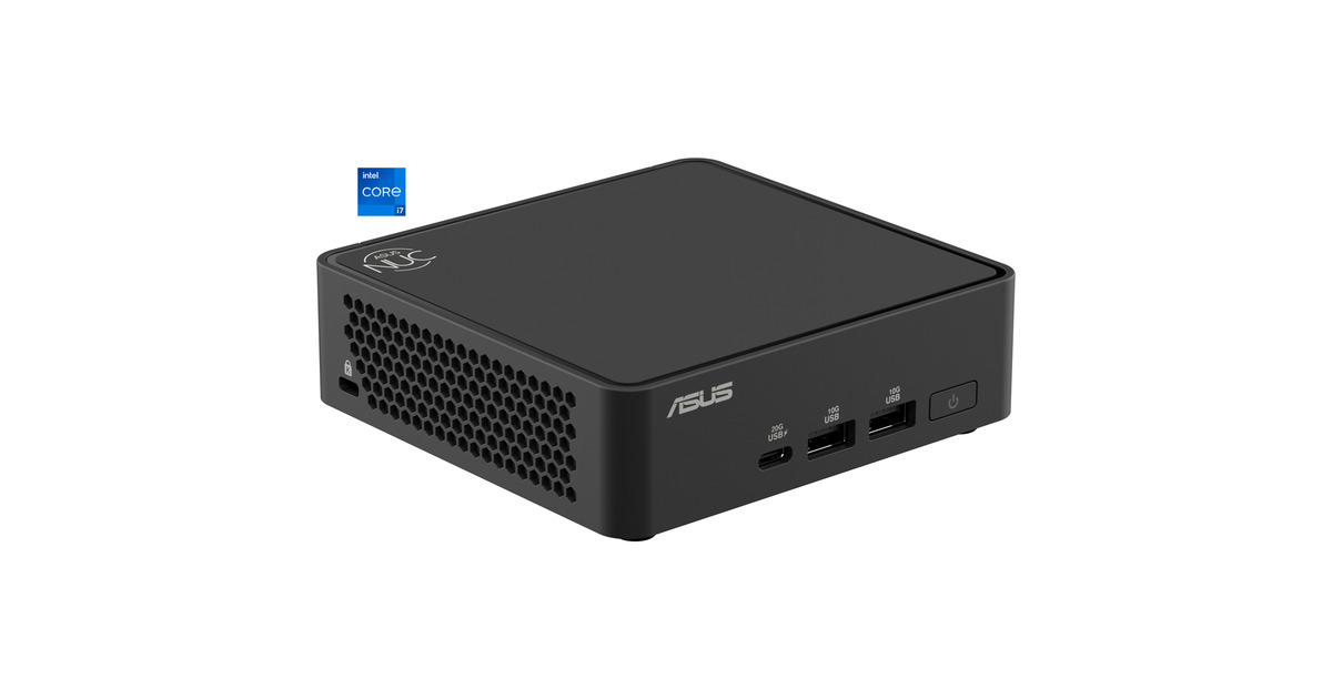ASUSNUC 15 Pro Slim Kit RNUC15CRKC700002 barebone  (Zwart | Core 7 240H | Intel Graphics)
