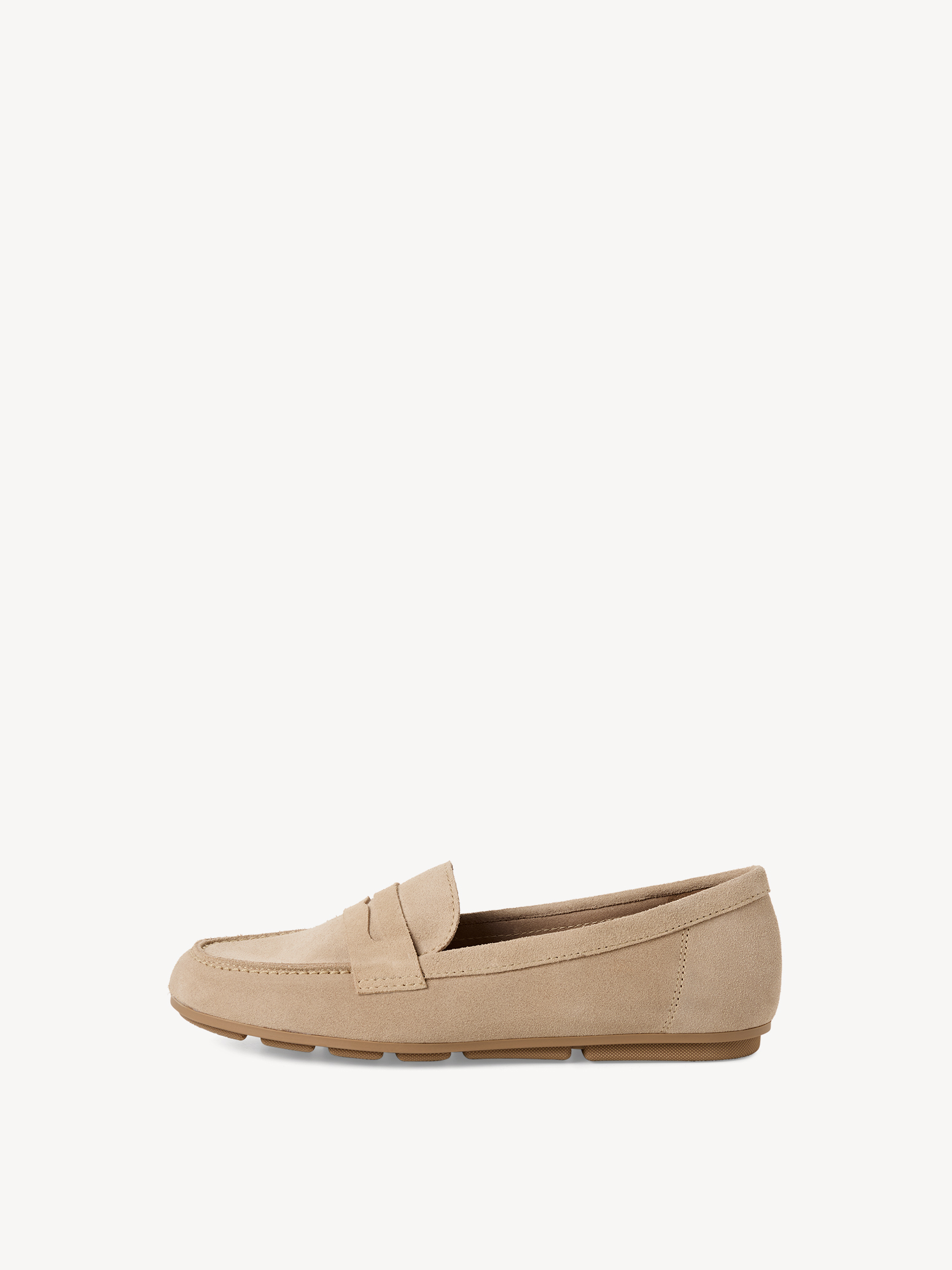 Leren Instappers - beige