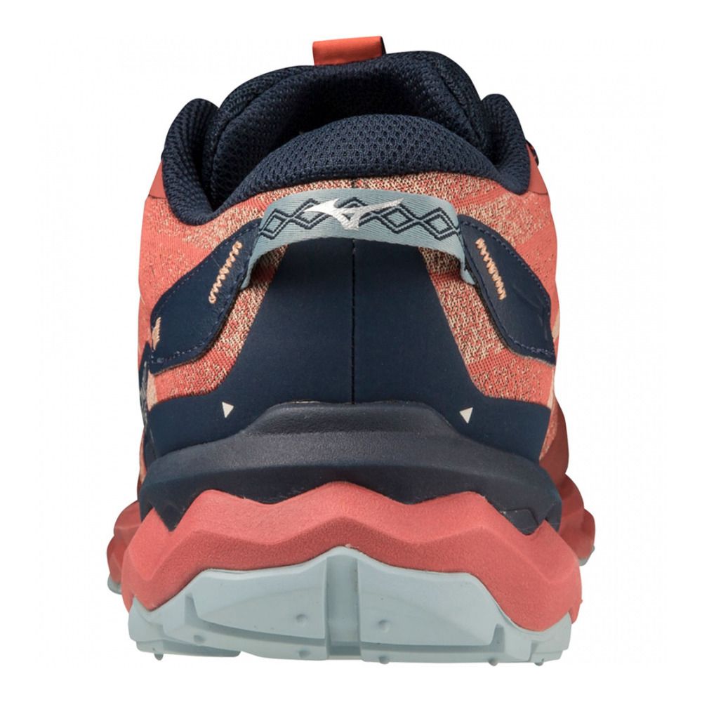 Mizuno WAVE DAICHI 7 - Chaussures trail Homme mineral red/dressblues/tourmaline