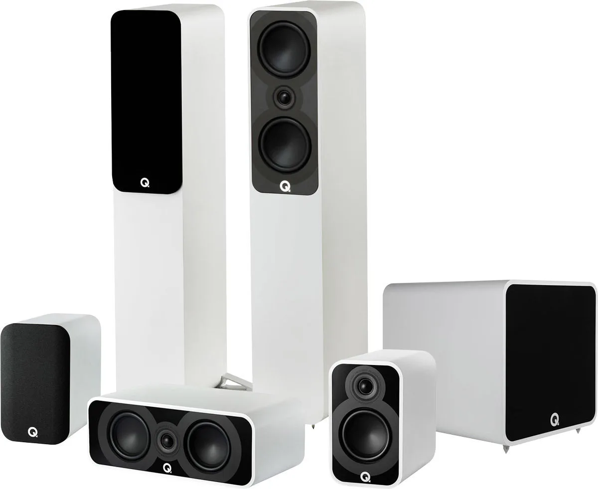 Q Acoustics 5040 Cinema Pack 5.1 Blanc mat Packs enceintes grand spectacle