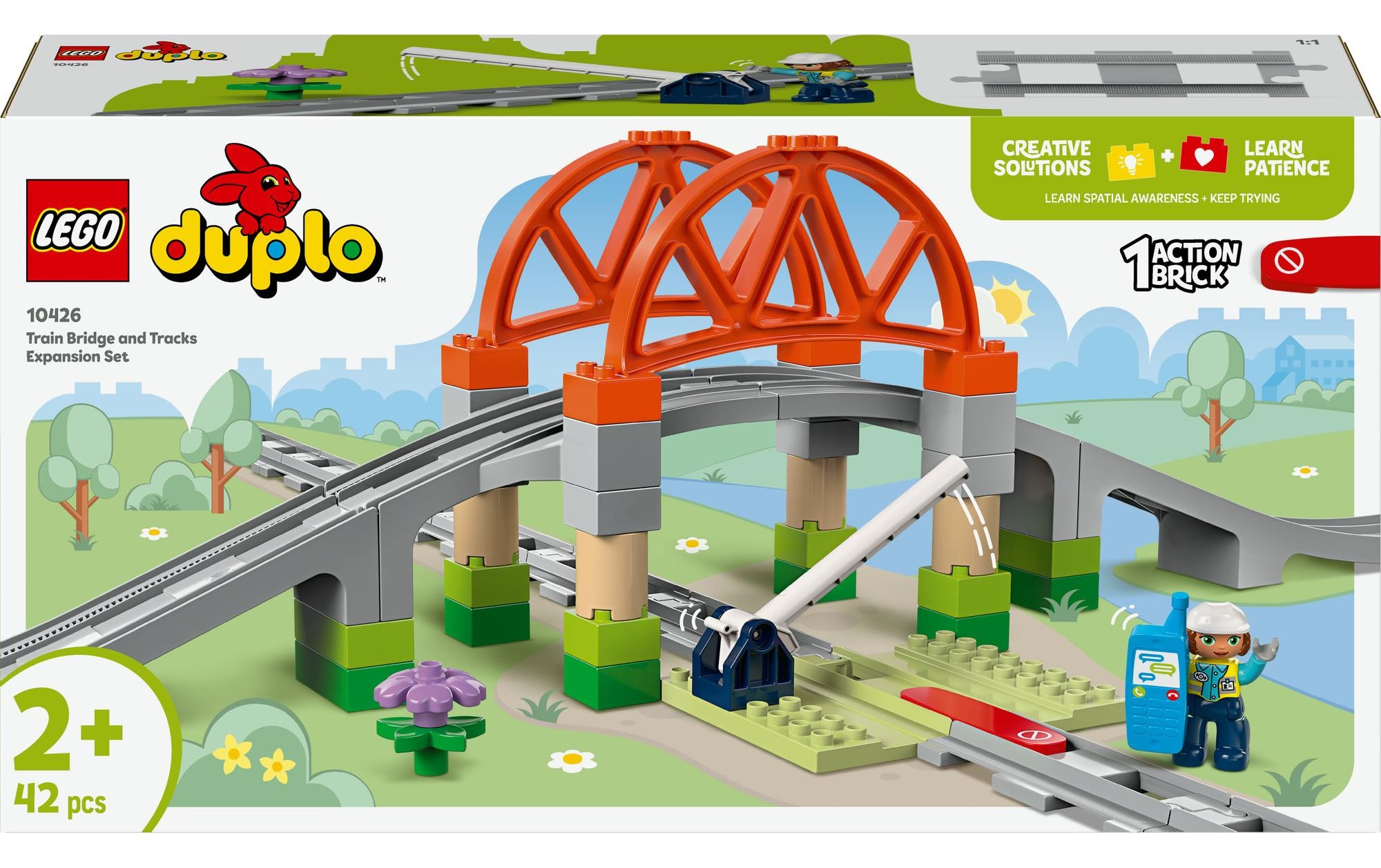 LEGO® Spielbausteine »DUPLO® Eisenbahnbrücke und Schienen 10426«