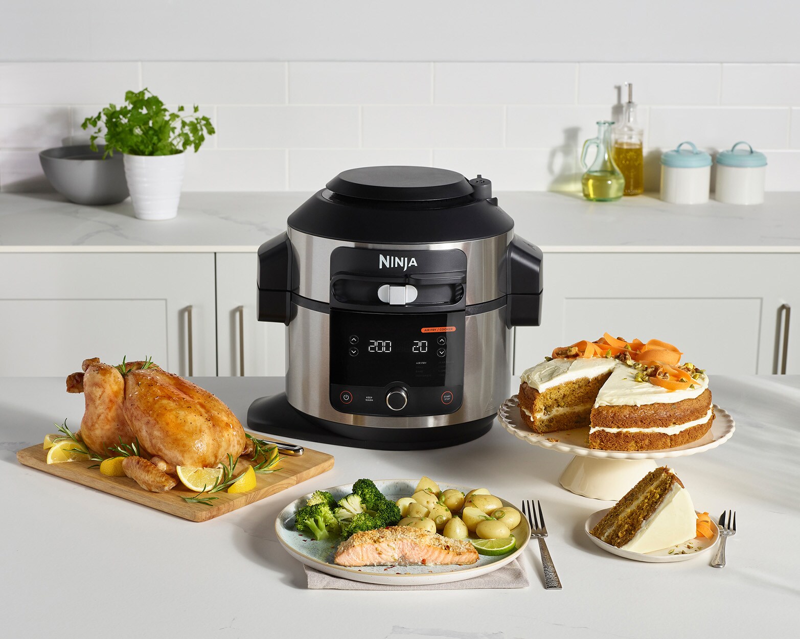 Ninja OL550EU Foodi 11-in-1 SmartLid Multikocher schwarz Multicooker