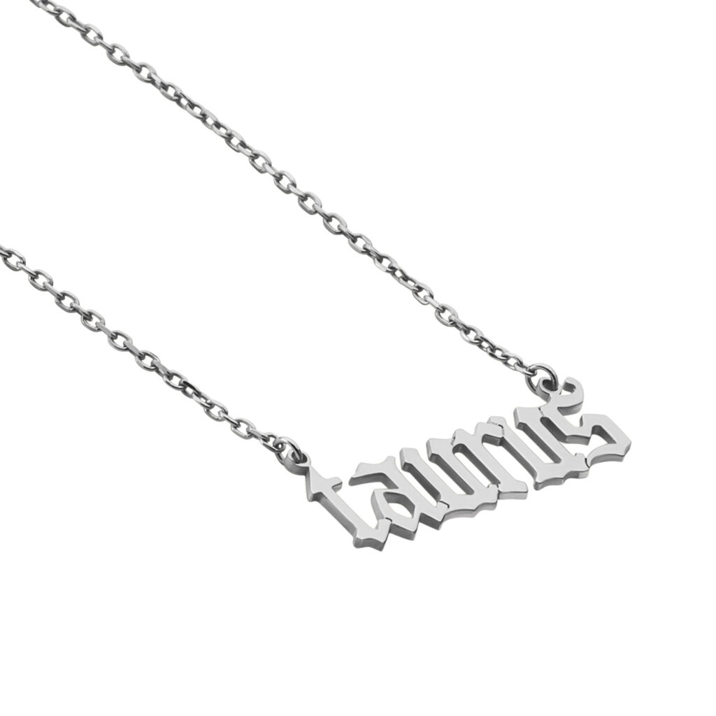 Collier Argent Blanc Astro