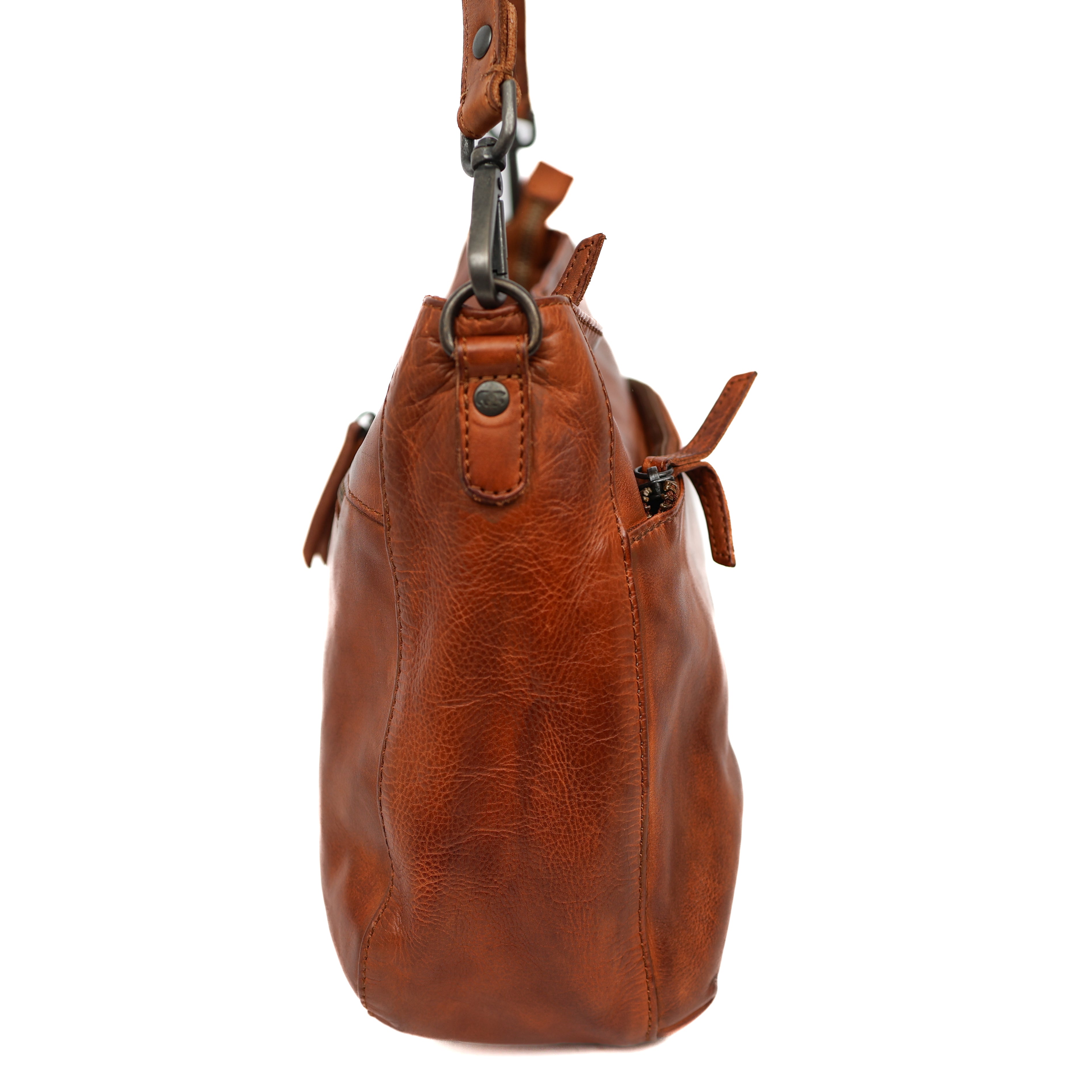 Hand-/schoudertas 'Jade' cognac Cognac
