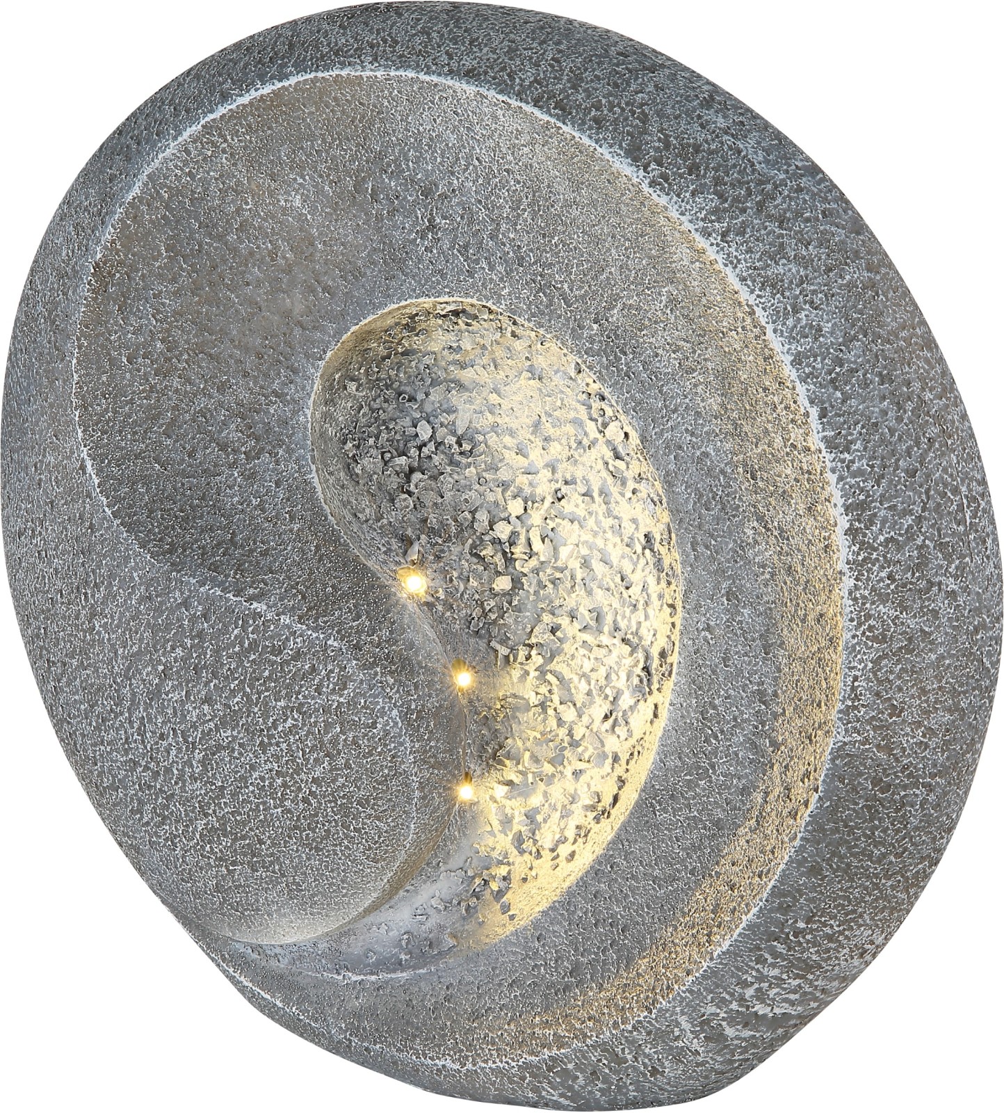 LED-Solarleuchte - grau - Kunststoff - warmweiß