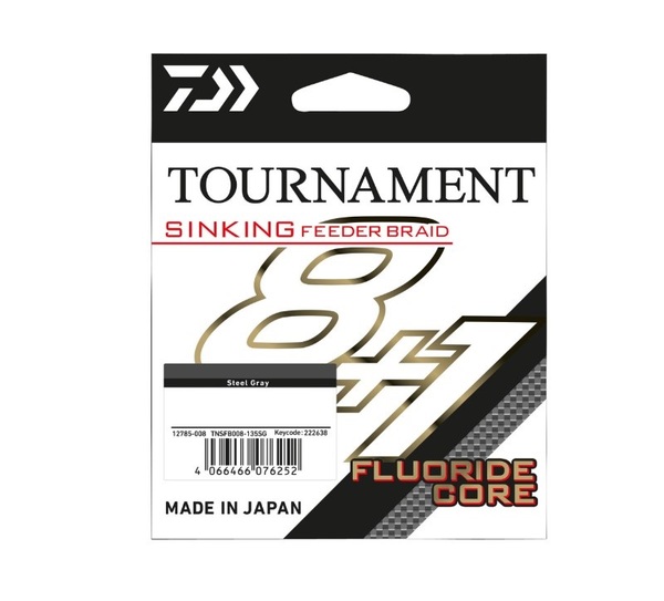 Tresse coulante Daiwa TN Feeder Braid 8 1 gris (135m)