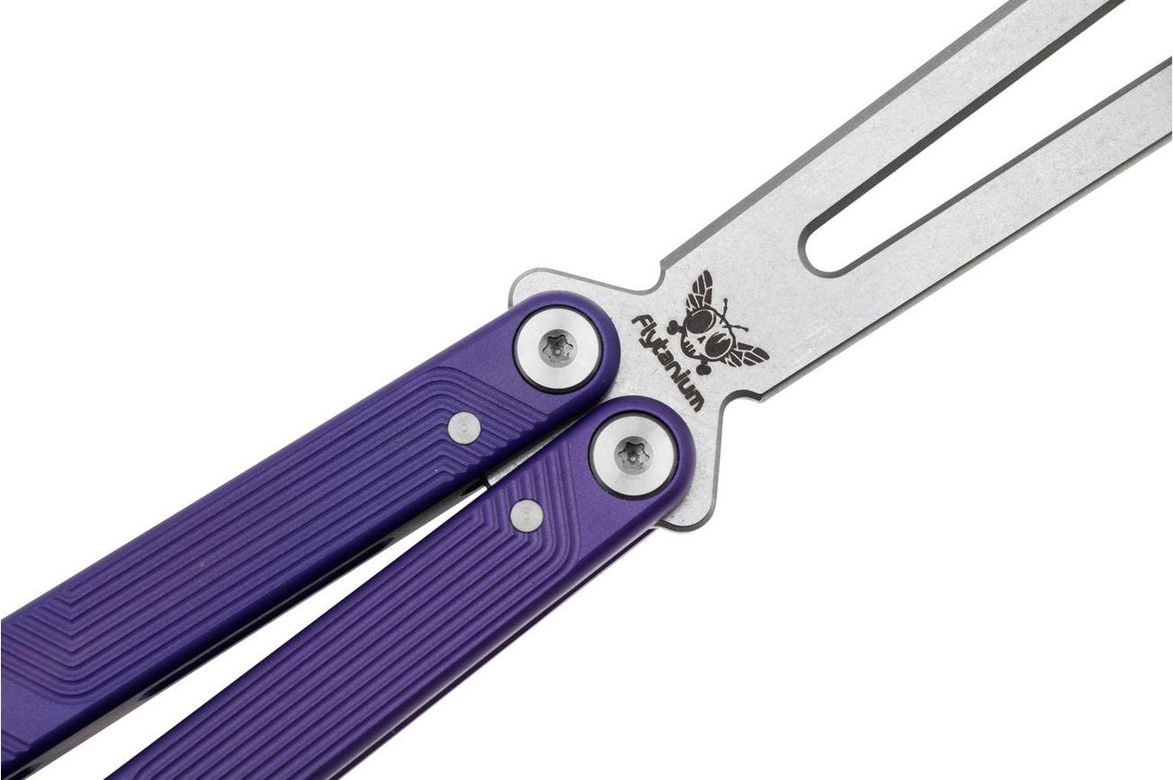 Flytanium Zenith Trainer 2.0 1385UVS Stonewash, Ultra Violet Aluminum, vlindermes trainer