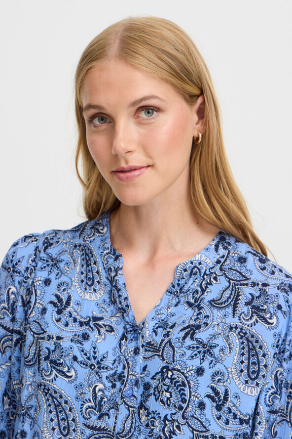 Fransa FXAVERY BL 1 Hydrangea w. navy blazer aop