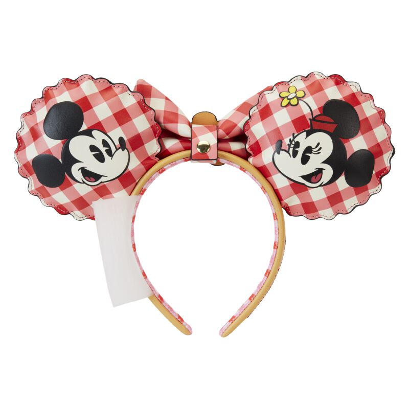 Loungefly - Minnie & Mickey Picnic Pie | Mickey & Minnie Mouse Serre-tête
