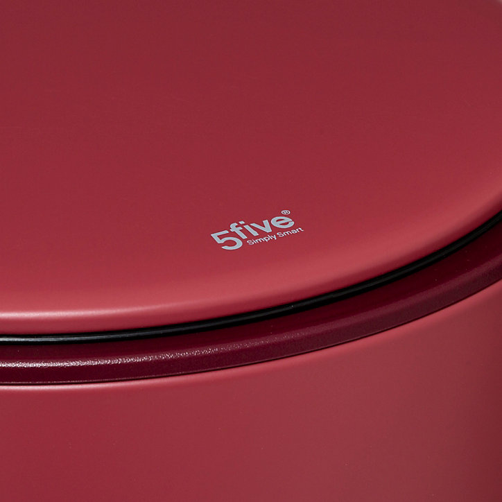 Poubelle à pédale rond Delta 5Five 30L rouge