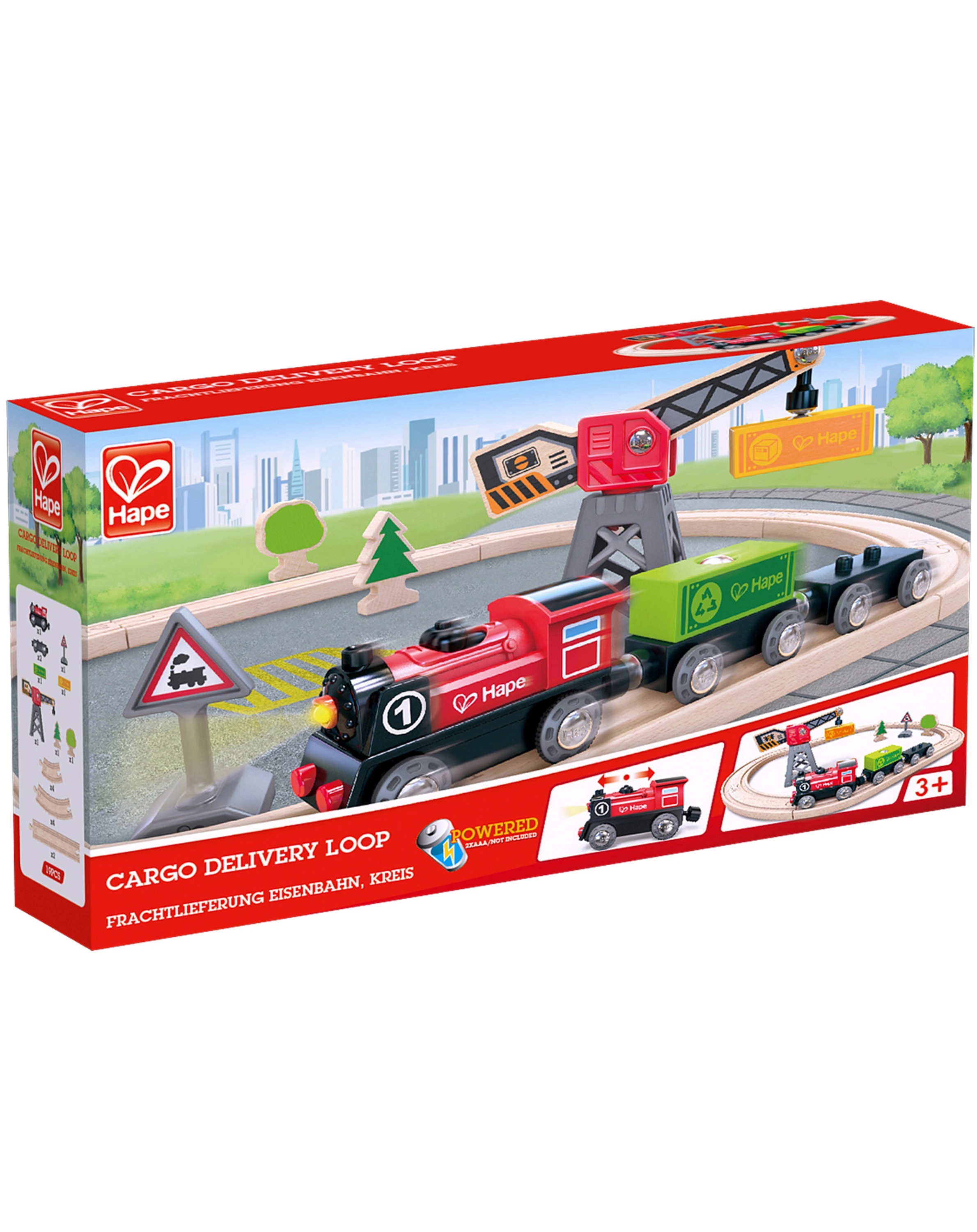 Eisenbahn-Set FRACHTLIEFERUNG aus Holz