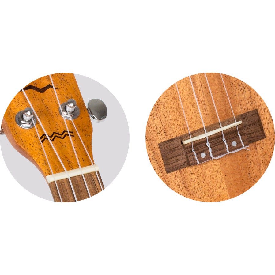 Flight Designer Series DUC323E elektrisch-akoestische concert ukelele met gigbag