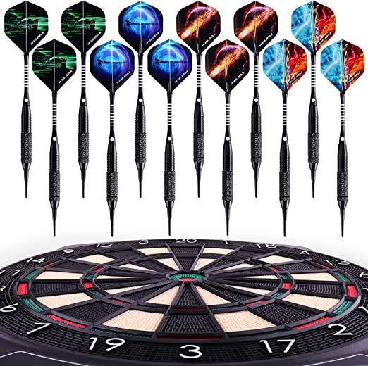 (159-tlg. Set) Softdart Pfeile Wurf Flights Dart Spitzen Kit - Bunt