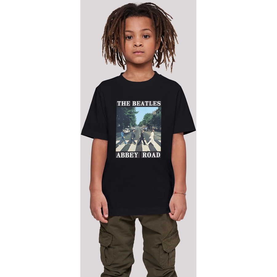 F4NT4STIC T-Shirt The Beatles Band Abbey Road schwarz