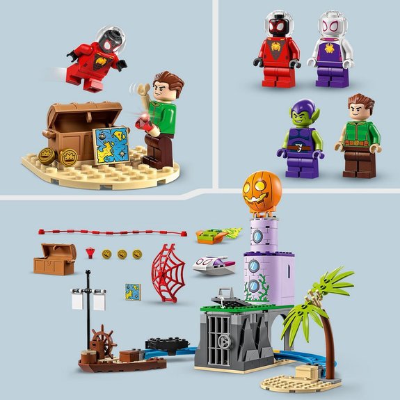 Équipe Spidey au phare du Bouffon vert - Lego Marvel 10790