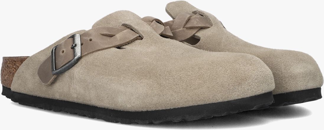 zand birkenstock instappers boston braided