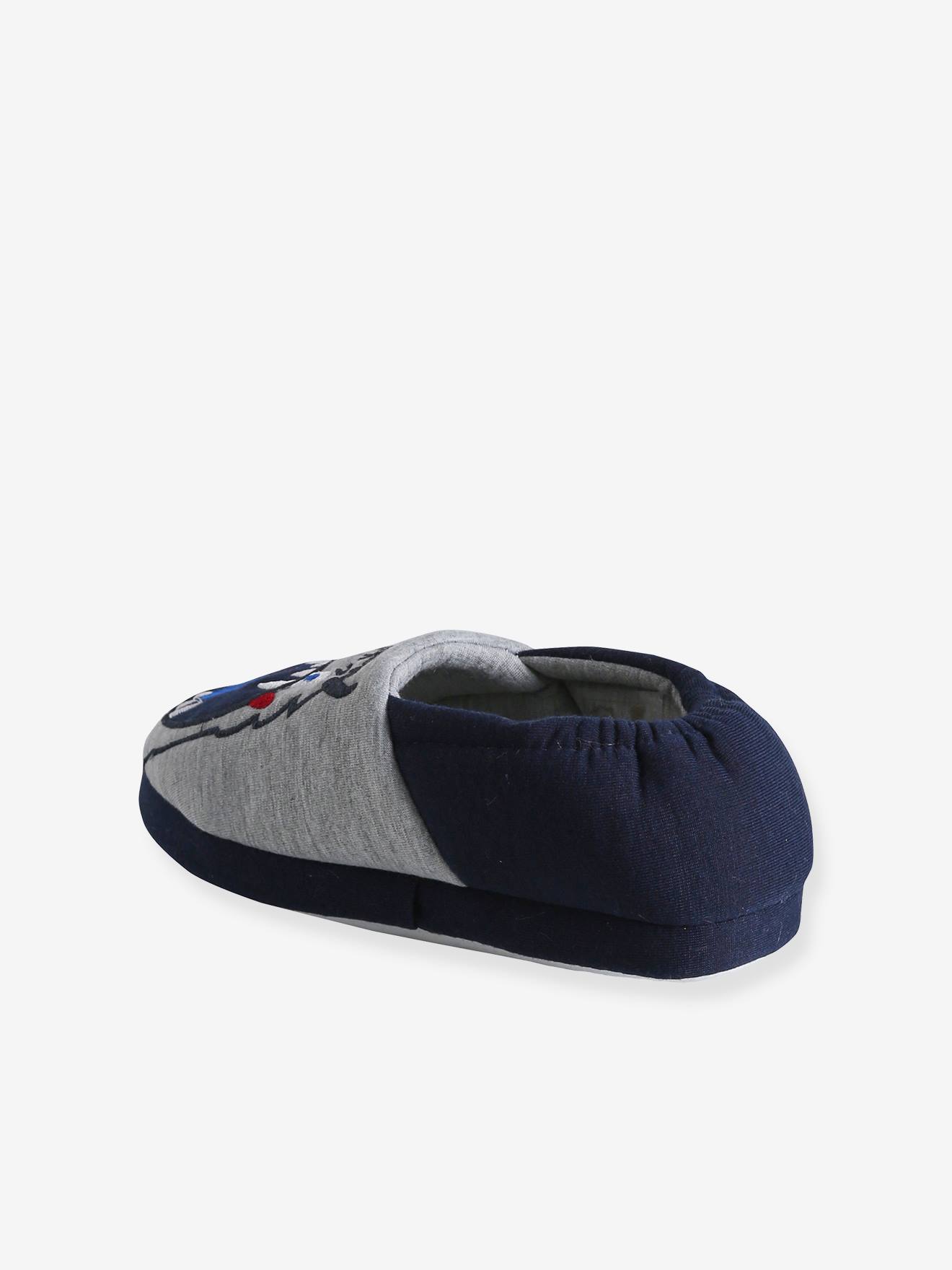 Pantufas infantis com forro de veludo 