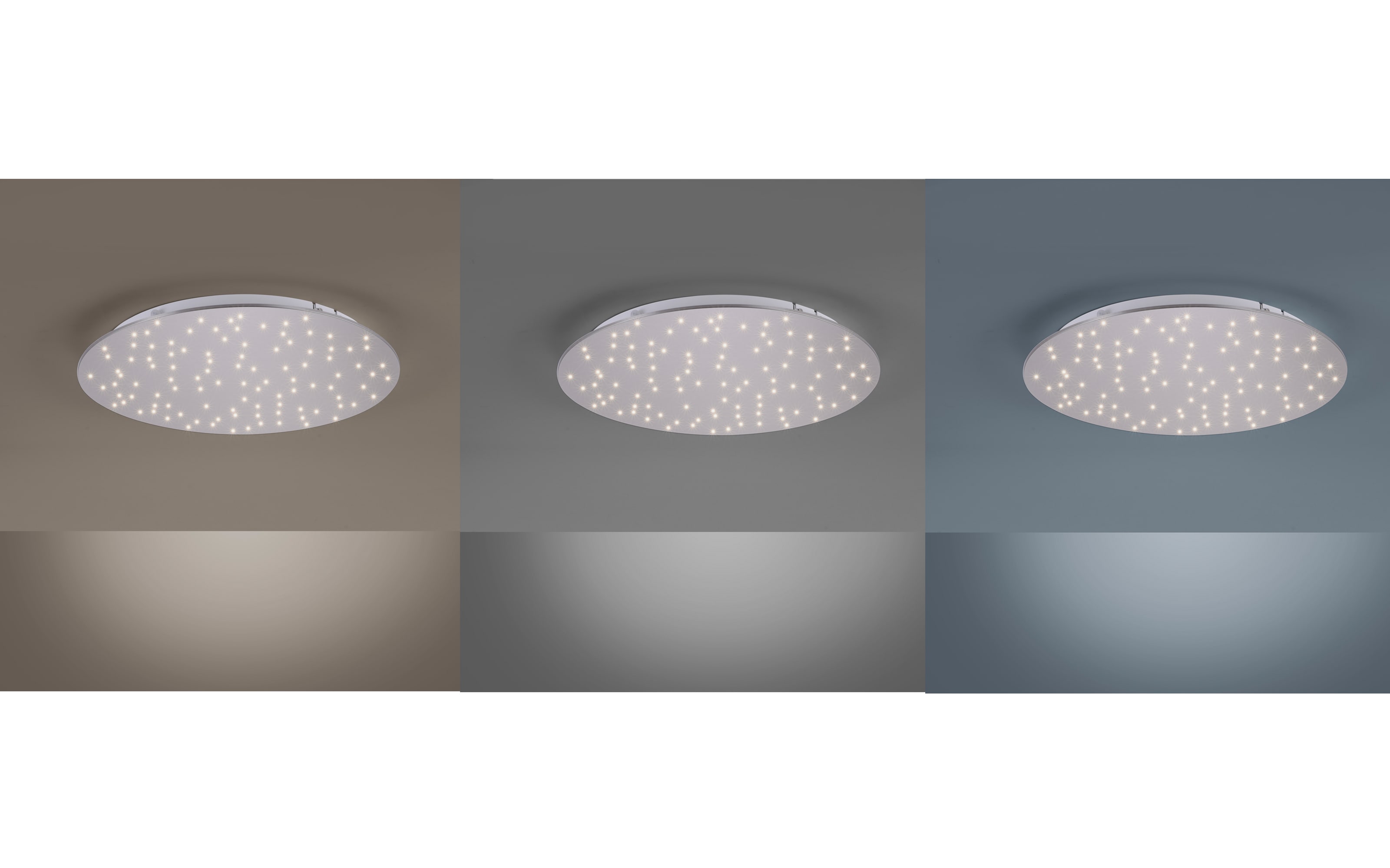 LED-Deckenleuchte Sparkle, stahlfarbig, 48 cm