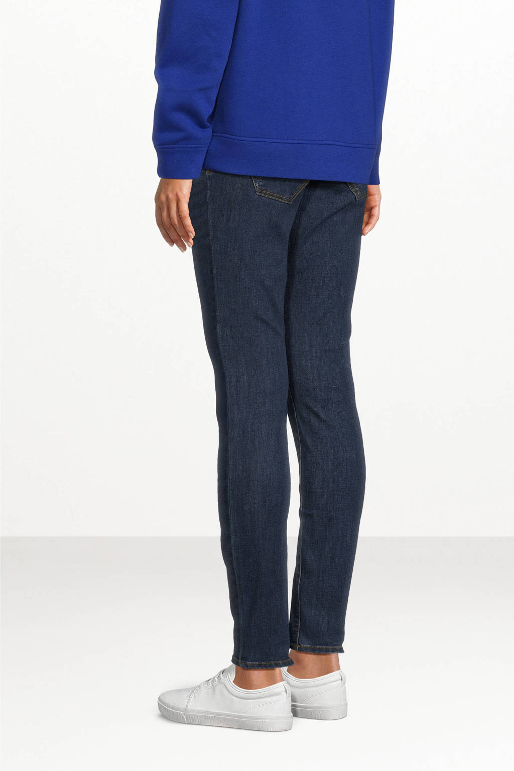 ONLY MATERNITY skinny zwangerschapsjeans OLMWAUW dark blue denim