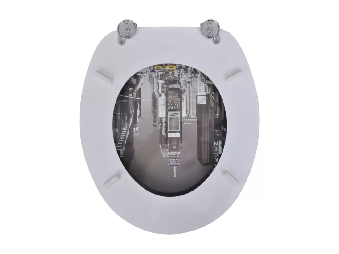 Siège de toilette abattant effet bois 43.7 x 37.8 x 5 cm 02_0002885