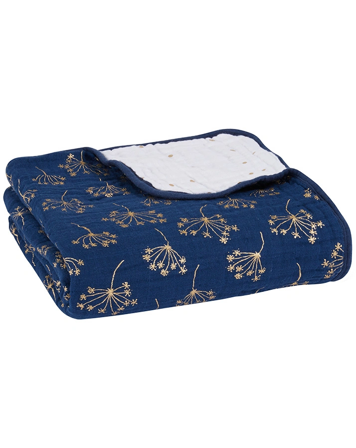 Schmusedecke DREAM BLANKET - (120x120cm) in metallic/gold
