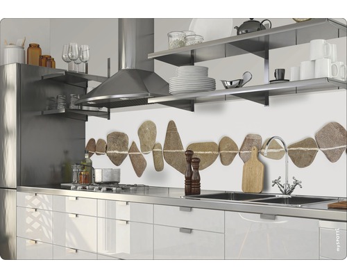 Keukenachterwand mySpotti Splash Stone Path 2800 x 600 mm SP-F2-1256