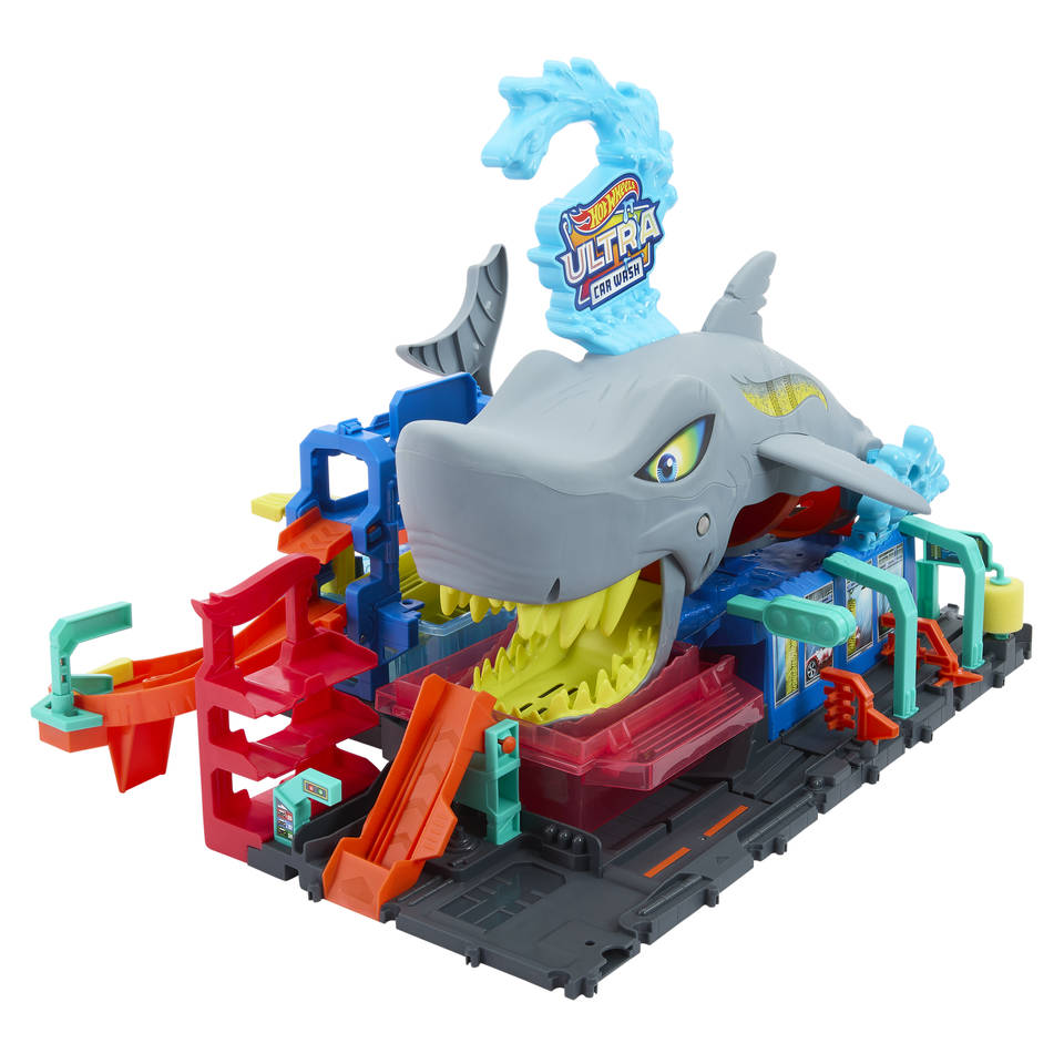 Hot Wheels City Haaienaanval in de autowasserette