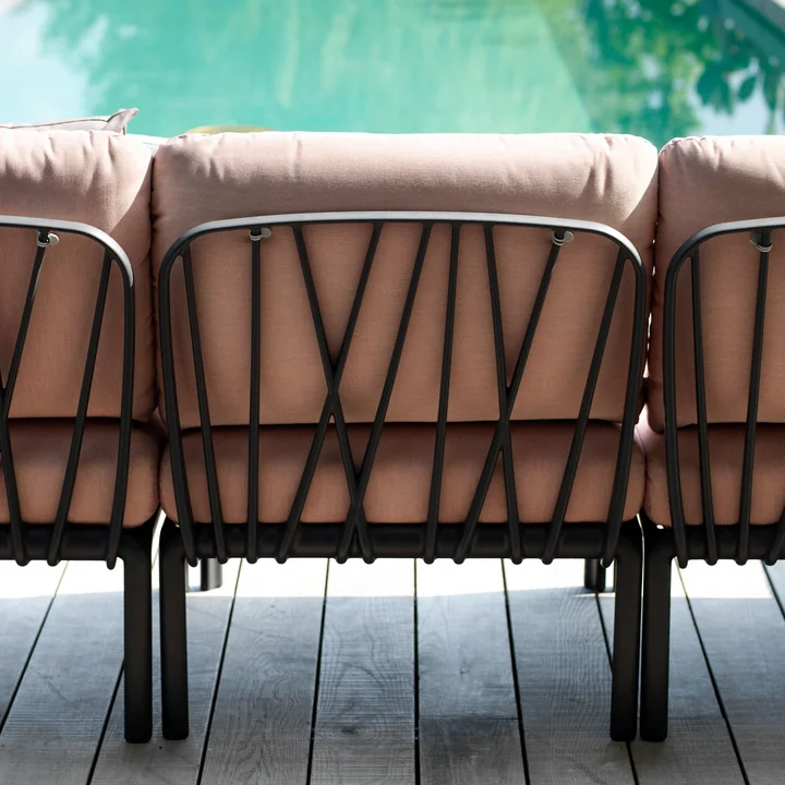Nardi - Komodo Modulsofa Eckelement, anthrazit / grau