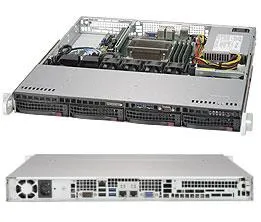 Supermicro SC813M FTQC-350CB2 - Rack-monterbar 1U - ATX - SATA/SAS - hot-swap 350 Watt - sort